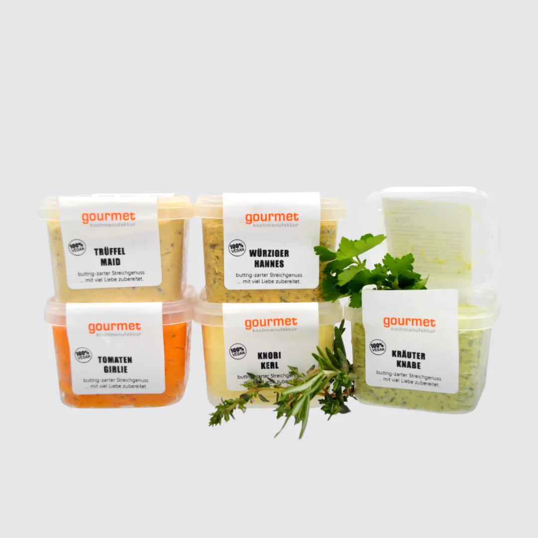 Selbstgemachter veganer Streichgenuss